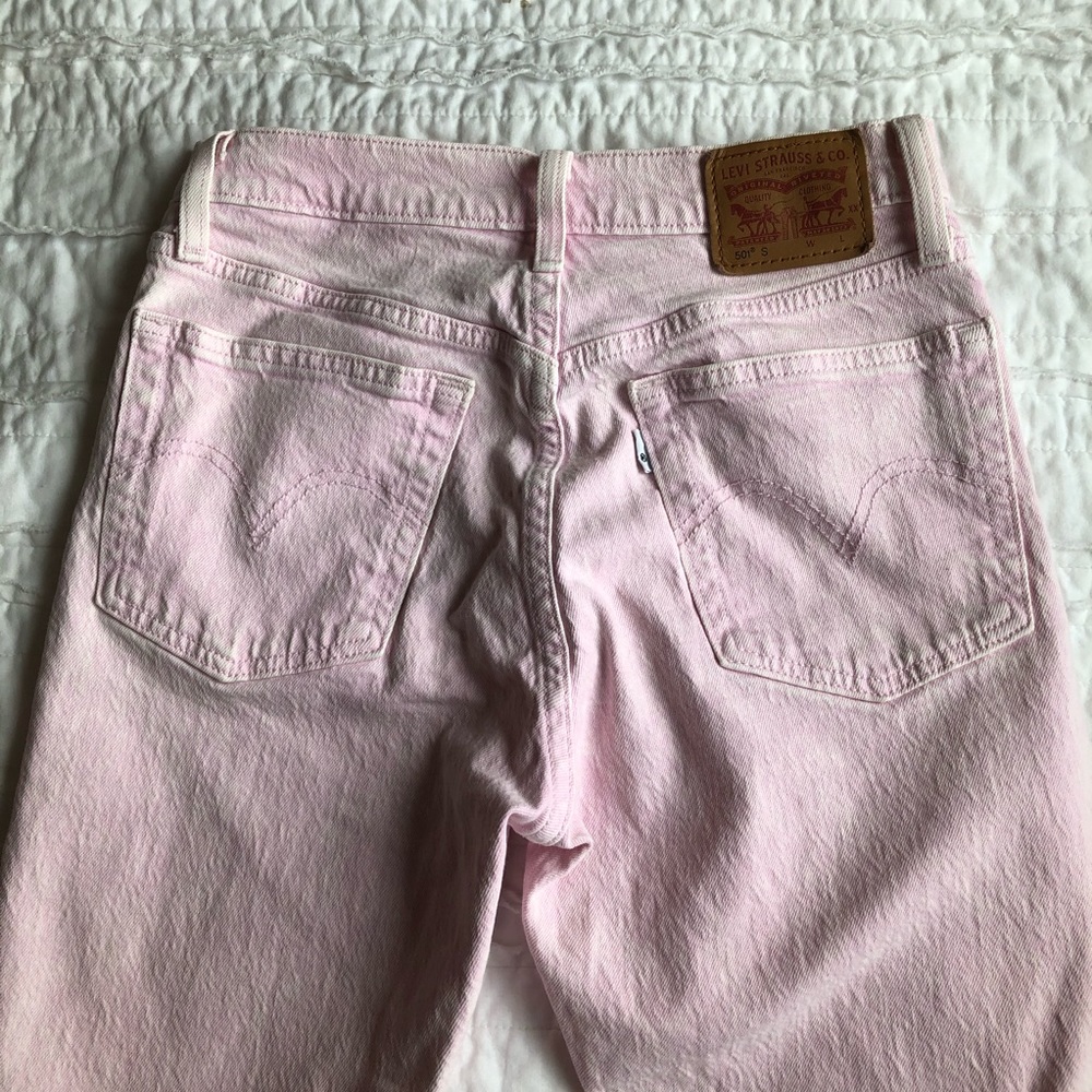 Levi’s 501 pink mom jeans